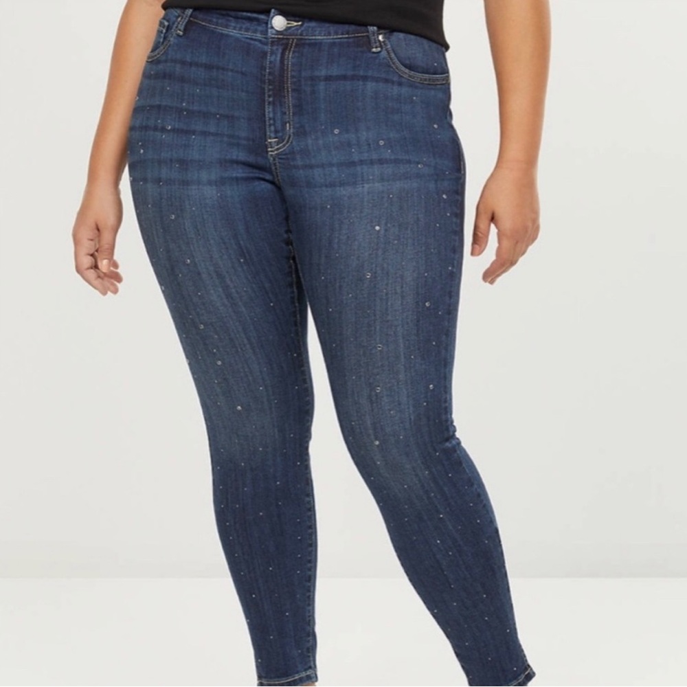 Lane Bryant bling jeggings